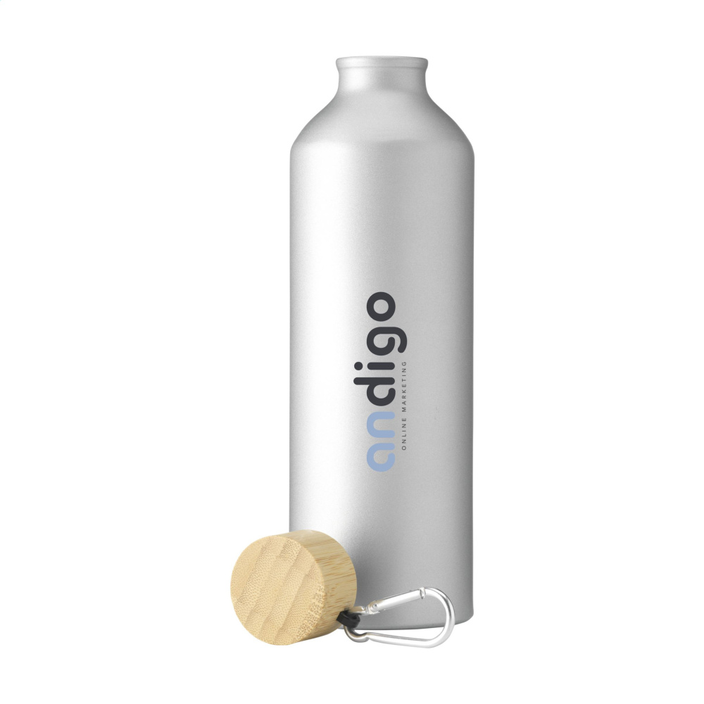 Logotrade dāvanas foto: AluBamboo GRS Recycled Alu 750 ml ūdens pudele