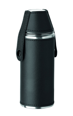 Logotrade ziemassvētku dāvanas foto: Gurnu kolba ar šotu krūzītēm