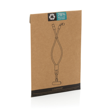 Logotrade Ideja dāvanas foto: LoopAmp RCS RPET regulējama telefona siksniņa ar 60 W kabeli