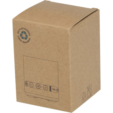 Logotrade logo dāvanas foto: Hunor 3W bezvadu skaļrunis no pārstrādātas plastmasas