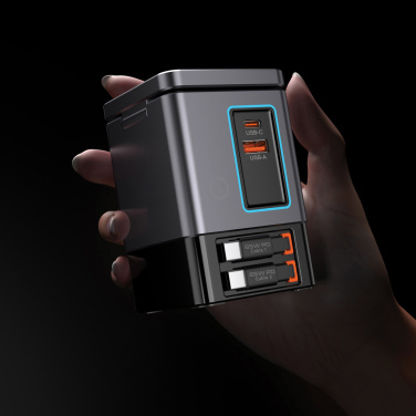 Logotrade Ideja dāvanas foto: Urban Vitamin Sacramento 105W GAN lādētājs+ievelkami kabeļi