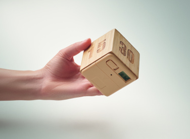 Logotrade logo dāvanas foto: Bambusa vērpjamais atlikšanas taimeris