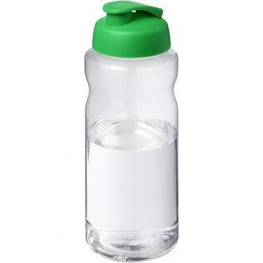Логотрейд pекламные cувениры картинка: Спортивная бутылка H2O Active® Big Base объемом 1 л с откидывающейся крышкой