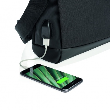 Логотрейд pекламные продукты картинка: Сумка для ноутбука Madrid RFID USB 15,6" без ПВХ