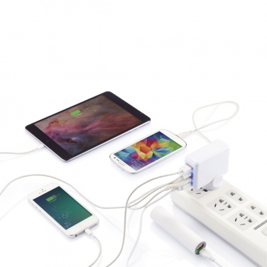 Лого трейд pекламные подарки фото: Дорожная вилка с 4 USB-портами