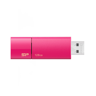 Лого трейд бизнес-подарки фото: Флешка Silicon Power 3.0 Blaze B05,розовая