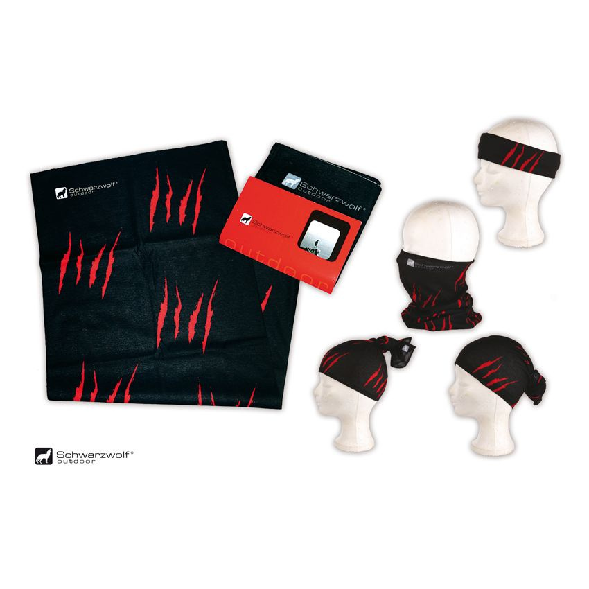 Логотрейд бизнес-подарки картинка: Многофункциональная бандана BANDANA Schwarzwolf