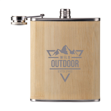 Логотрейд бизнес-подарки картинка: Бутылка для питья Hipflask Bamboo 200 мл