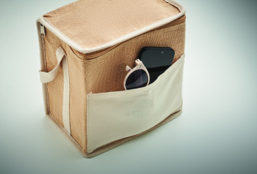Логотрейд pекламные подарки картинка: Jute and canvas cooler bag 3L