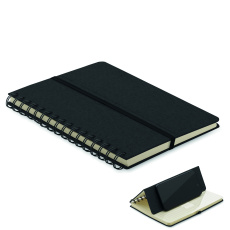 A5 notebook with phone holder