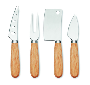 Логотрейд бизнес-подарки картинка: Set of 4 cheese knives