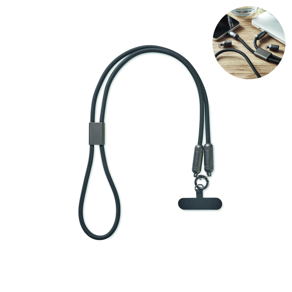 Логотрейд pекламные продукты картинка: 60W phone holder lanyard cable