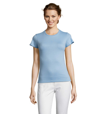 Логотрейд pекламные cувениры картинка: MISS WOMEN T-SHIRT 150g