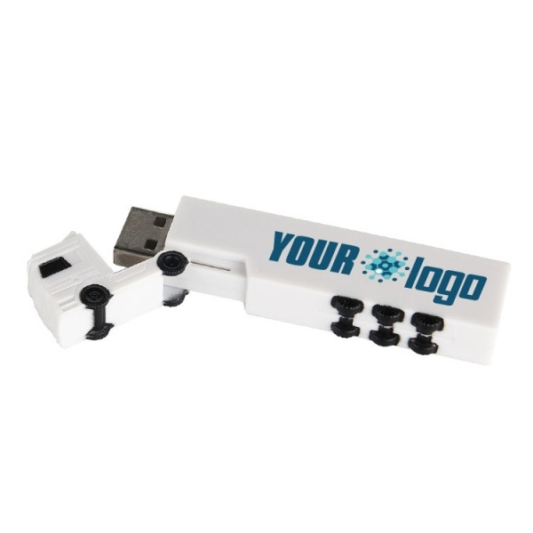 Логотрейд pекламные подарки картинка: Пластиковая USB-флешка