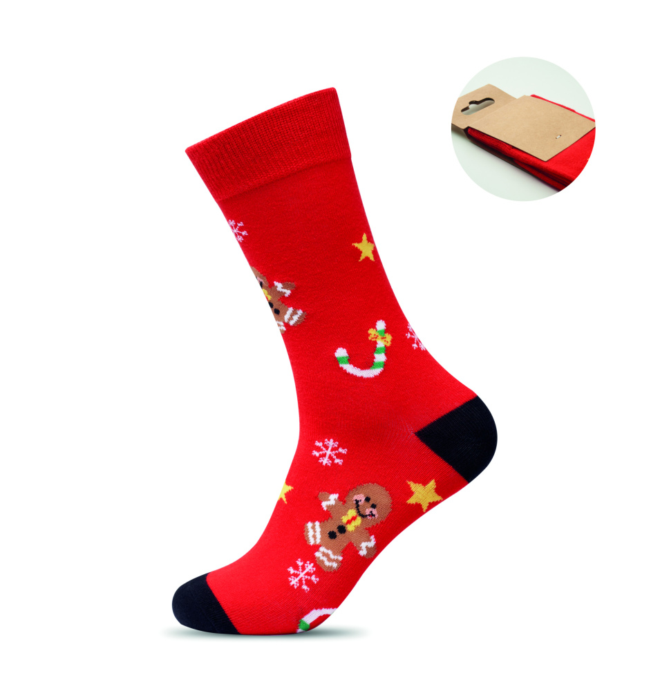 Логотрейд pекламные подарки картинка: Pair of Christmas socks M