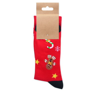 Лого трейд бизнес-подарки фото: Pair of Christmas socks L