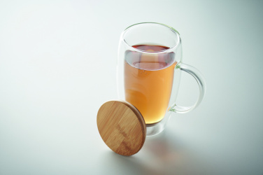 Лого трейд pекламные продукты фото: Double wall glass mug 450ml