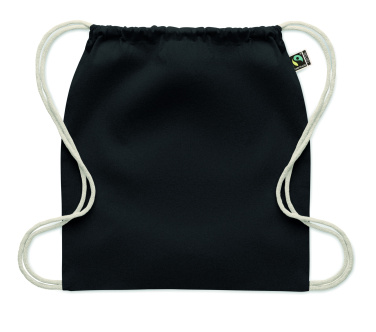 Логотрейд бизнес-подарки картинка: Drawstring bag Fairtrade 180gr