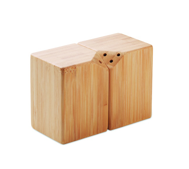 Логотрейд pекламные продукты картинка: Bamboo salt & pepper set