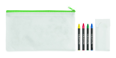Лого трейд pекламные продукты фото: Pencil case with 4 crayons