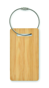 Логотрейд pекламные продукты картинка: Bamboo luggage tag