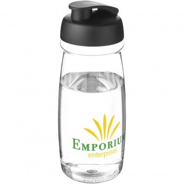 Logotrade reklamprodukter bild: H2O Active® Pulse 600 ml sportflaska med uppfällbart lock