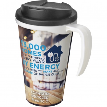 Logotrade profilreklam bild: Brite-Americano® Grande 350 ml mugg med spillsäkert lock