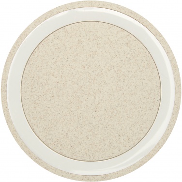 Logotrade presentreklam bild: Naka 5 W trådlös laddningsplatta i halm