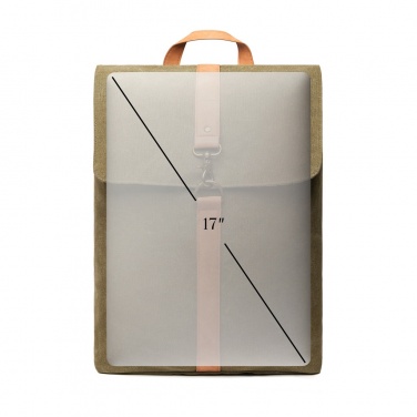 Logotrade presentreklam bild: VINGA Bosler GRS återvunnen canvas ryggsäck