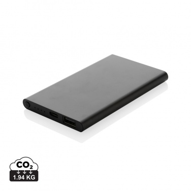 Logotrade profilreklam bild: 4.000mAh powerbank, type C, RCS återvunnen plast/aluminium