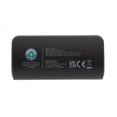 Logotrade kampanjprodukter bild: FlashCharge 5.000mAh powerbank snabbladdning, RCS rplast