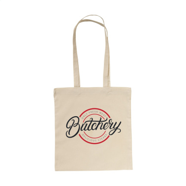 Logotrade profilreklam bild: ShoppyBag (100 g/m²) bomullspåse med långa handtag
