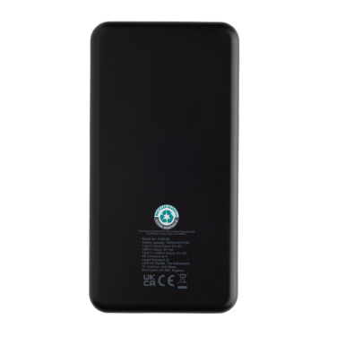Logotrade reklamprodukter bild: Boostcore RCS powerbank i återvunnen plast 10.000mAh USB C