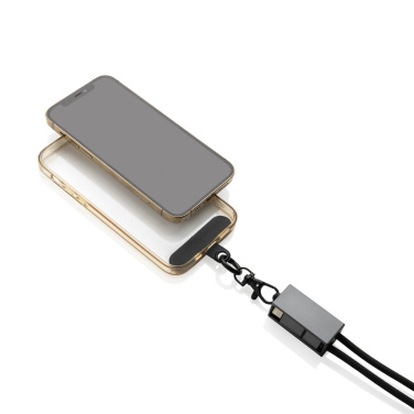 Logotrade profilprodukter bild: Terra RCS telefonsladd av återvunnen PET med dubbel laddning