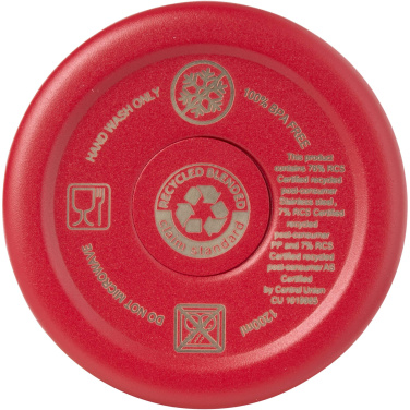 Logotrade reklamprodukter bild: Sydney dubbelväggig vakuumisolerad kopparmugg med sugrör, 1 200 ml