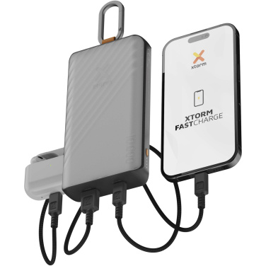Logotrade profilprodukter bild: Xtorm XG2S101 Go2 10 000 mAh 15 W solcellsdriven powerbank med belysning