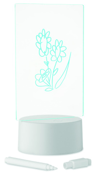 Logotrade presentreklam bild: LED-belyst memoskylt