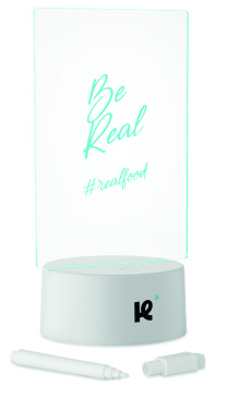 Logotrade reklamprodukter bild: LED-belyst memoskylt