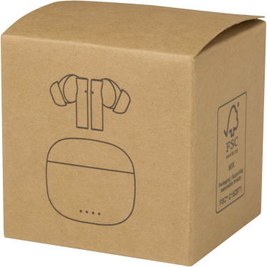 Logotrade kampanjprodukter bild: Alterf True Wireless Bluetooth®-öronsnäckor av återvunnen plast med öronproppar av silikon